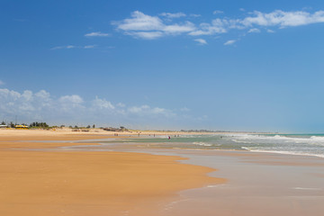 landscape beach of Morro Branco, Ceará - Brazil