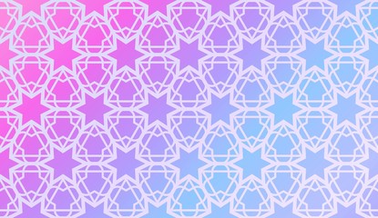 Decorative Pattern With Triangles Style. Blurred Gradient Background. Bright Color. For Banner Template, Flyer, Invitation Card. Vector Illustration