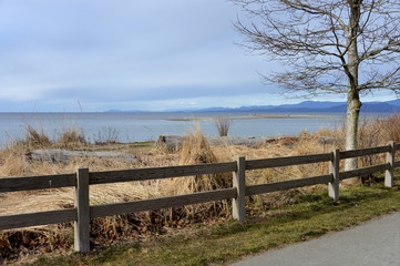 parksville bay view in early spring