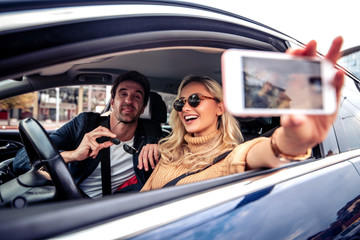 Couple in the car