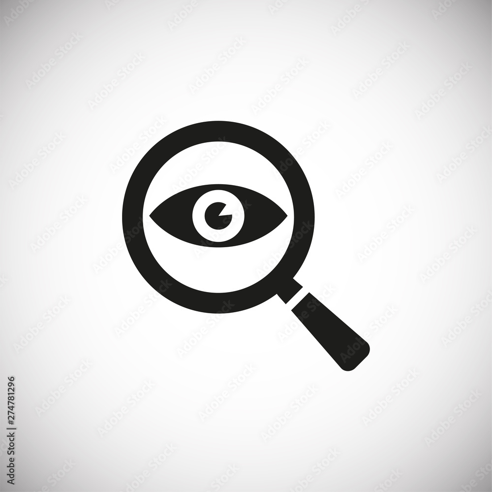 Poster search related icon on background for graphic and web design. simple illustration. internet concept 
