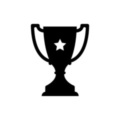 Trophy icon vector. champions cup icon illustration.