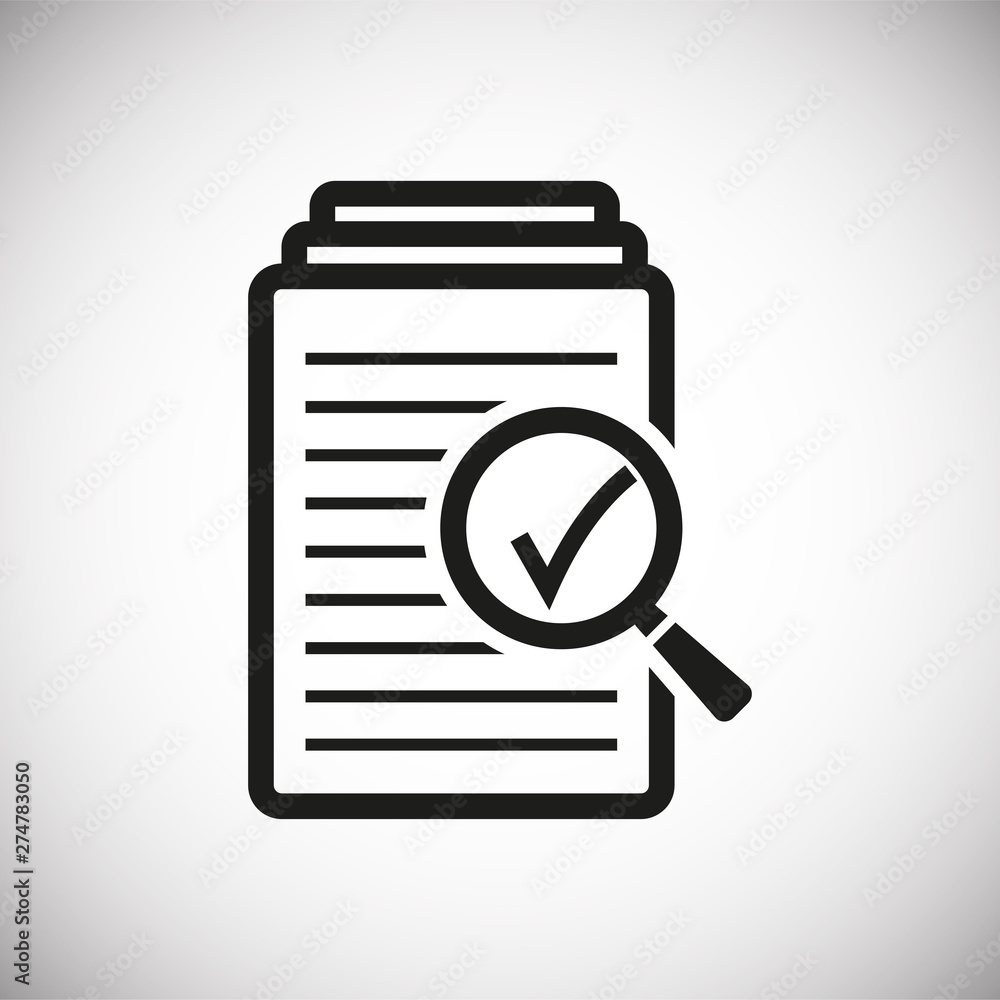 Poster search related icon on background for graphic and web design. simple illustration. internet concept 