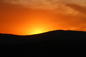 Sonnenuntergang Berg