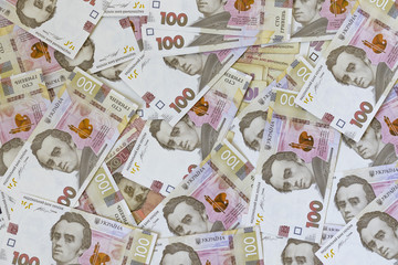 Background of ukrainian hryvnia, UAH, money concept
