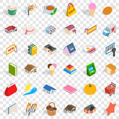 Fototapeta na wymiar Dear icons set. Isometric style of 36 dear vector icons for web for any design