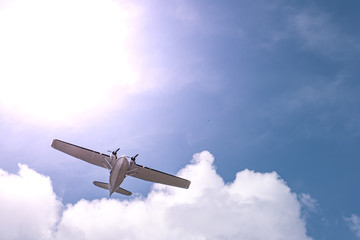 Airplanes on airshow. Aerobatic team performs flight at air show in Krakow, Poland.