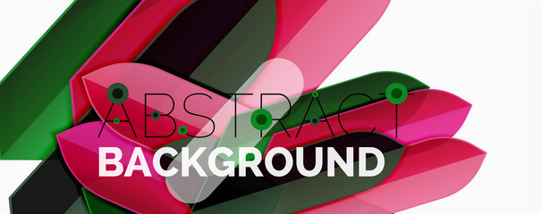 Abstract color lines dynamic background, modern material design style