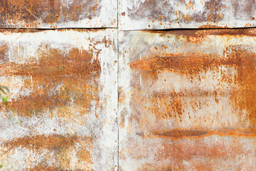 Old,  metal  surface. Rusty texture, blurred background.