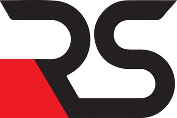 R and s initial logo vector template eps for your company, industry purpose ready to use