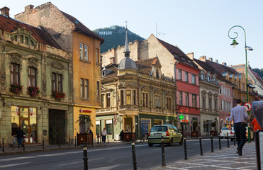 Fototapeta premium Brasov streets, Romania