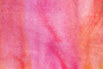 red watercolor background, sheet of paper covered with paint with texture