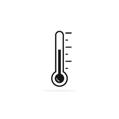 Thermometer icon simple symbol. Vector isolated flat sign