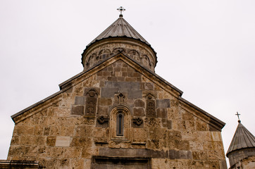 Fototapeta na wymiar beautiful view to an old armenian Monastery in dilijan