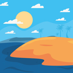 Fototapeta na wymiar summer time holiday icon vector ilustration