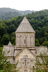 beautiful view to an old armenian Monastery in dilijan