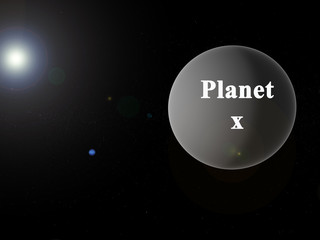 Artwork from Hypothetical Planet X in our solar system, behind Neptune. With Lensflare