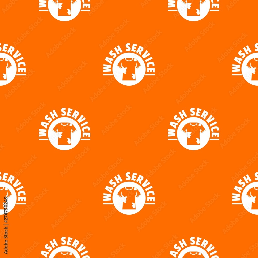 Poster dry cleaning pattern vector orange for any web design best
