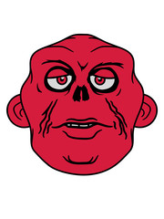 frankenstein unglücklich gesicht mund traurige monster augen skelett zombie halloween horror gruselig böse comic cartoon design clipart blick müde