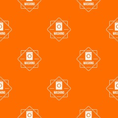 Washing pattern vector orange for any web design best