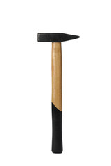 New hammer on white background. Professional construction tool