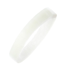 Ring of fresh ripe onion isolated on white