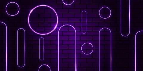 abstract geometric purple neon background