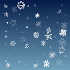 Winter pattern with snowflakes.