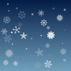 Winter pattern with snowflakes.