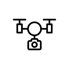 Drone, camera icon - Vector. Photo concept vector illustration.