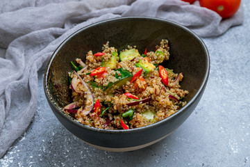 Salad with quinoa and vegetables