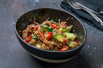 Salad with quinoa and vegetables