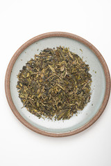 A Bunch Of Loose Leaf Green Tea