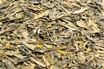 A Bunch Of Loose Leaf Green Tea