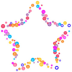 Social media marketing, Communication concept.