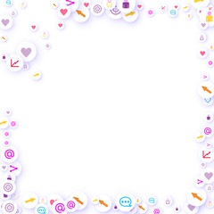 Social media marketing, Communication concept.