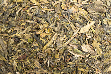 A Bunch Of Loose Leaf Green Tea