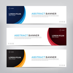 web banner template, vector illustratio