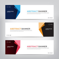 web banner template, vector illustratio