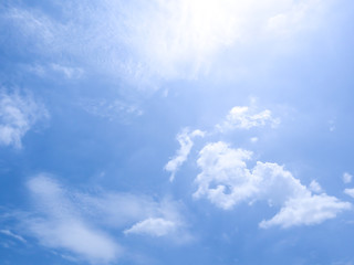 blue sky with white clouds