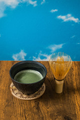 抹茶　茶道　Traditional beauty green tea of ​​Japan