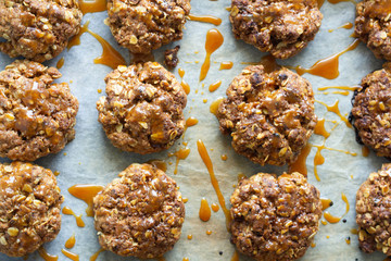 cookies with chocolate and nuts