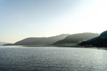 Amazing morning sunlight in Cotinga, Paranaguá Bay, Brazil