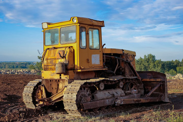  Bender fortress. Construction and restoration work with the help of an archaic bulldozer of the USSR. Ottoman stronghold (citadel) on the banks of the Dniester.
