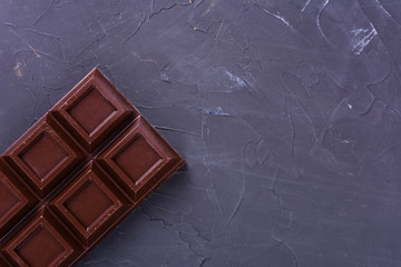 Broken chocolate bar