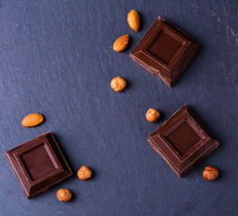 Broken chocolate bar