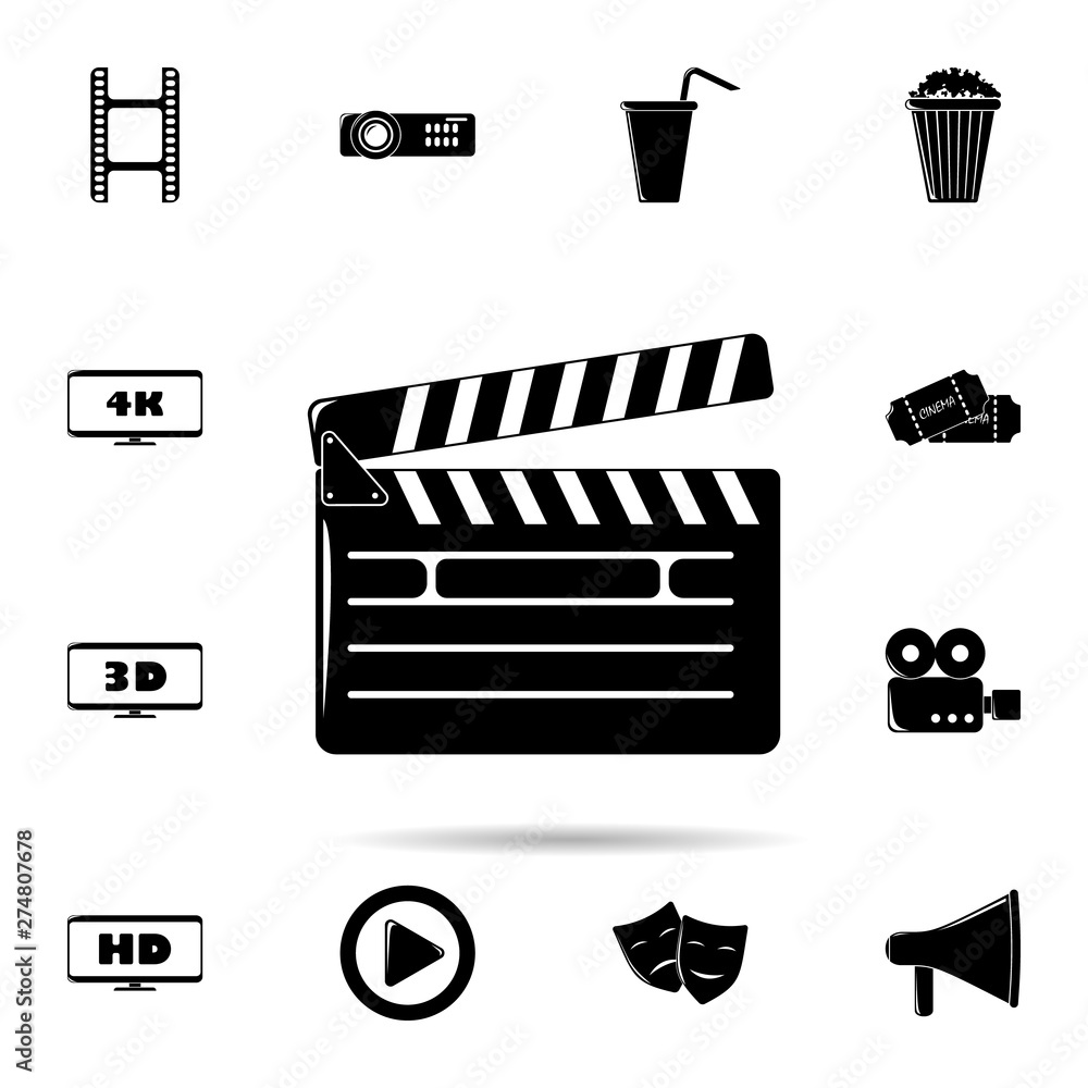 Poster director cracker icon. universal set of cinema and teatr for website design and development, app dev
