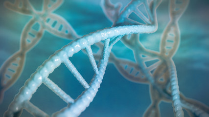 DNA structure, molecule concept, double helix carrying genetic instructions 