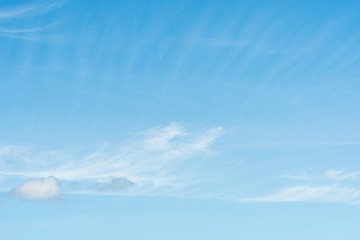Naklejka na ściany i meble Blue sky and white clouds as a nature background