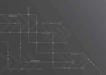 Abstract geometric connect lines and dots.Simple technology graphic background.Illustration Vector design Network and Connection concept.